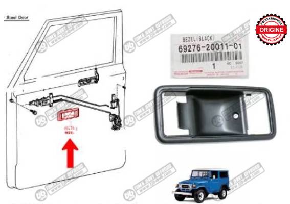 Coque intrieur de poigne de porte, constructeur